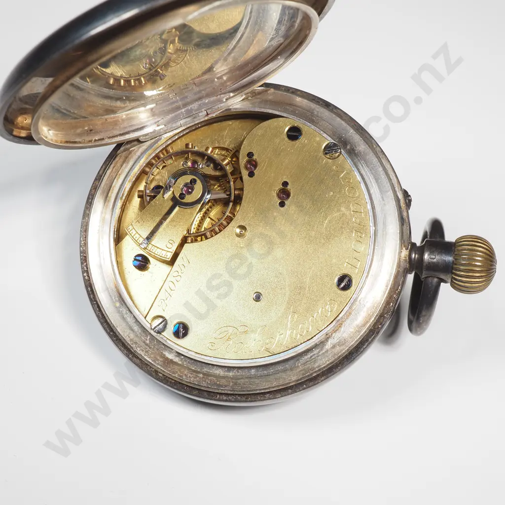 Sterling Silver Rotherhams Pocket Watch A/F Image 1++