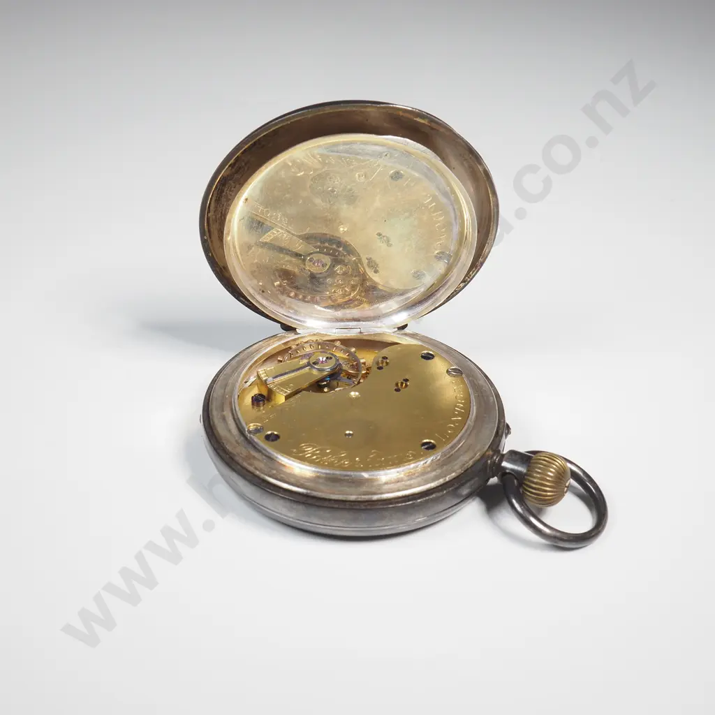 Sterling Silver Rotherhams Pocket Watch A/F Image 1++