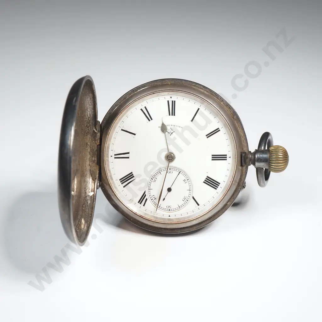 Sterling Silver Rotherhams Pocket Watch A/F Image 1++