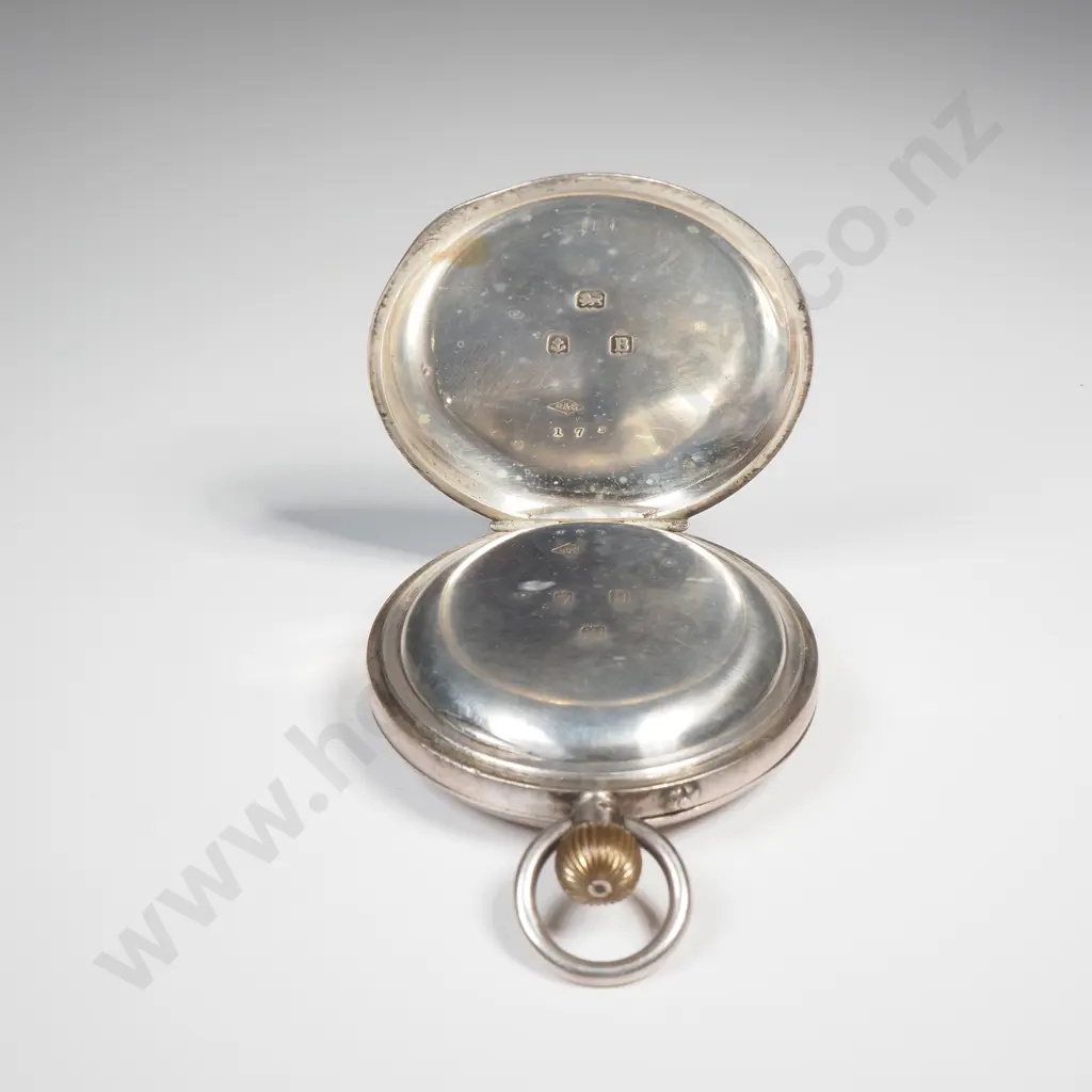 Sterling Silver Rotherhams Pocket Watch A/F w British Hallmarks Image 1++