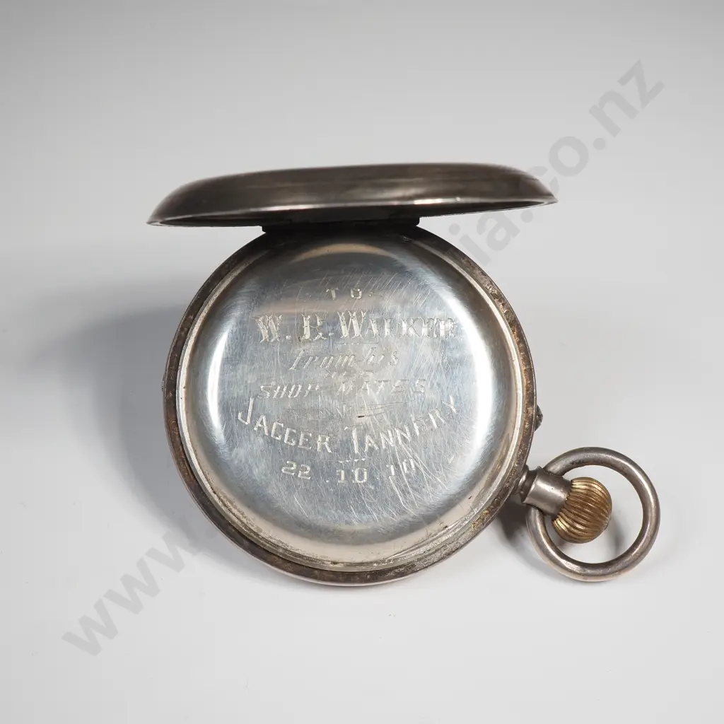 Sterling Silver Rotherhams Pocket Watch A/F Image 1++