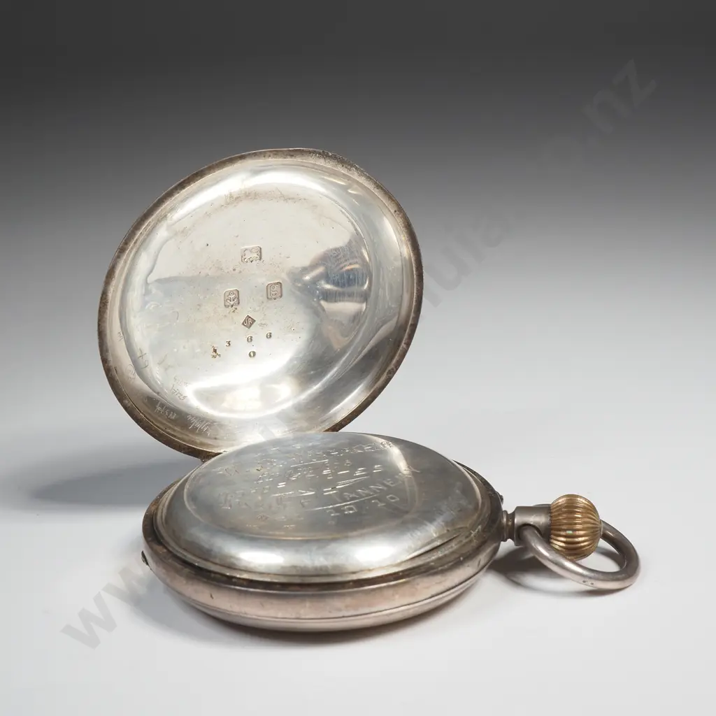 Sterling Silver Rotherhams Pocket Watch A/F Image 1++