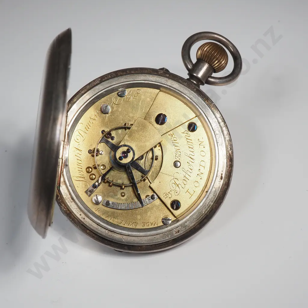 Sterling Silver Rotherhams Pocket Watch A/F Image 1++
