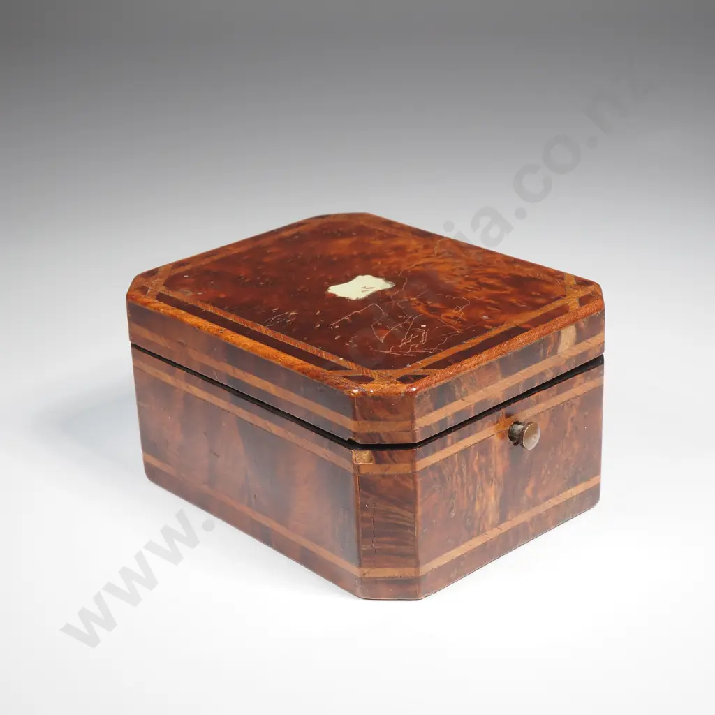 Victorian Burr Walnut Pocket Watch Case Image 1++