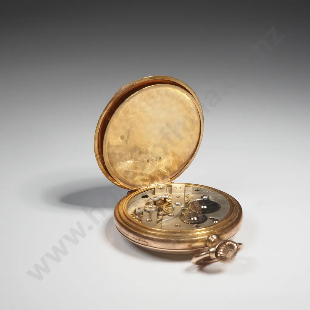Piccardo & Cie Rare Jump Hour Retrograde Pocket Fob Watch Image 1++