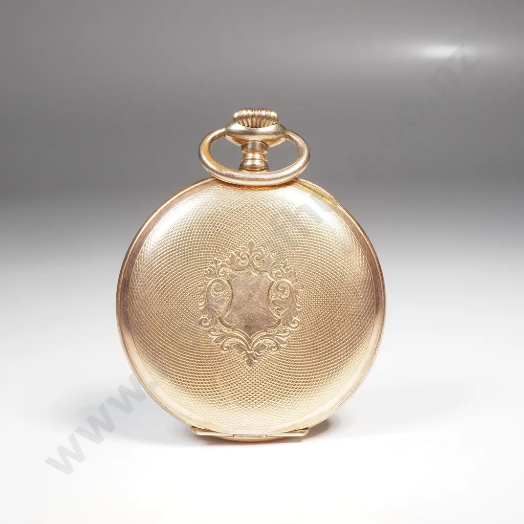 Piccardo & Cie Rare Jump Hour Retrograde Pocket Fob Watch Image 1++