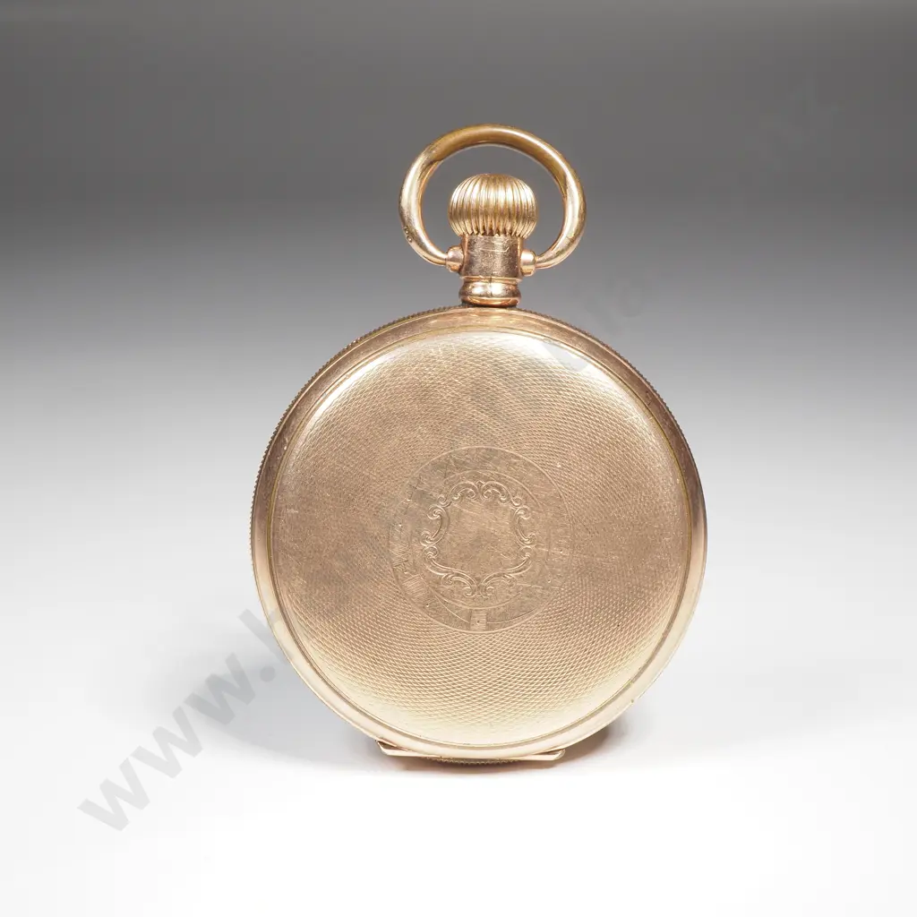 Rolled Gold Rolex Pocket Watch w New Zealand Retailer on Dial Image 1++