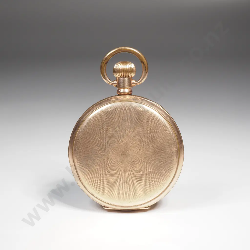 Rolled Gold Rolex Pocket Watch w New Zealand Retailer on Dial Image 1++