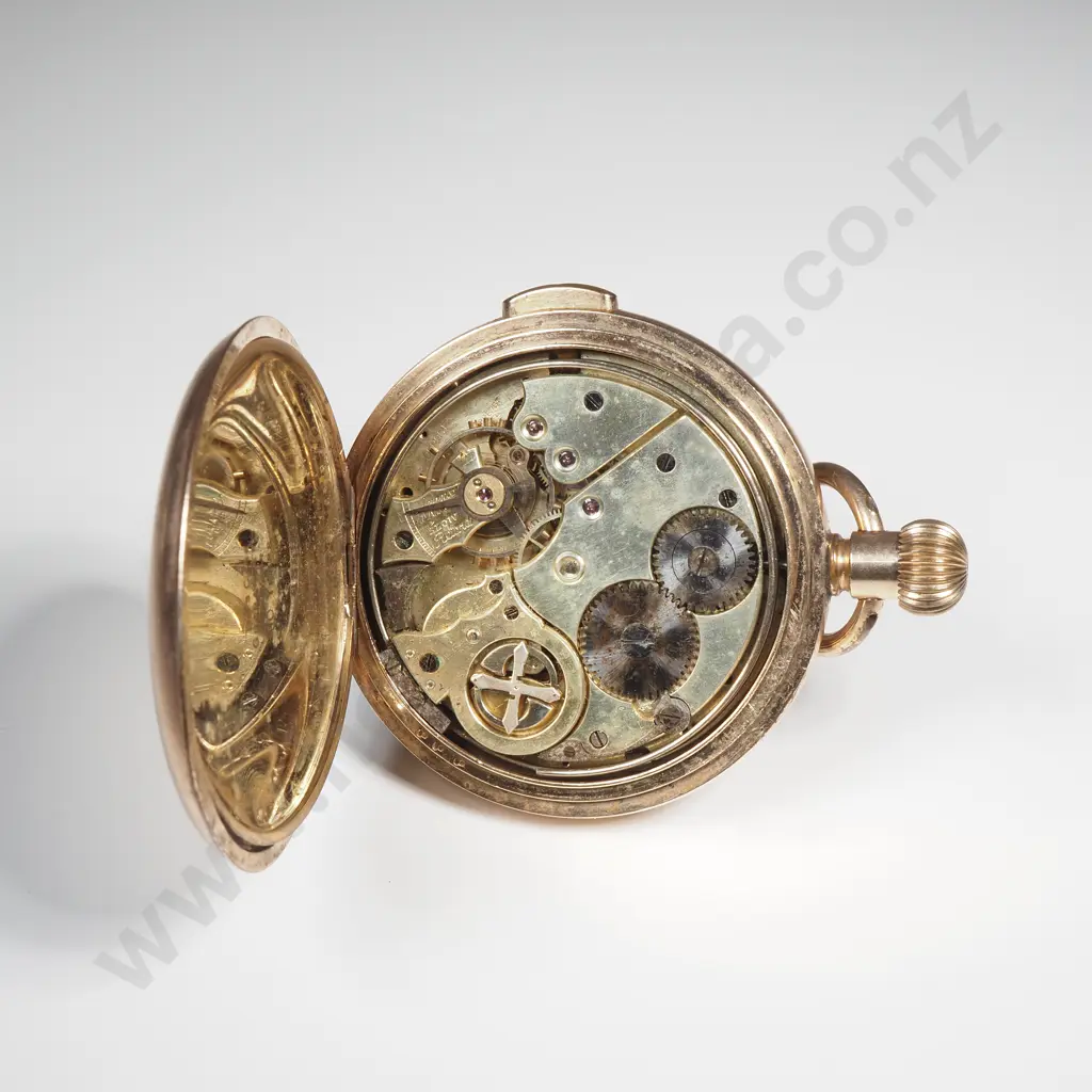 Antique Rolled Gold Quarter Repeater Pocket Watch Image 1++