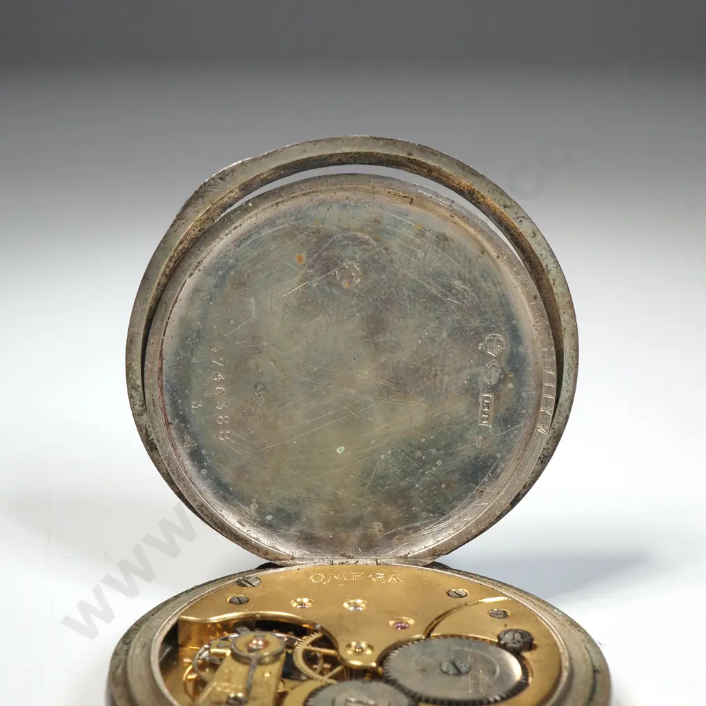 Antique Omega Pocket Watch - Grand Prix on Reverse A/F Image 1++