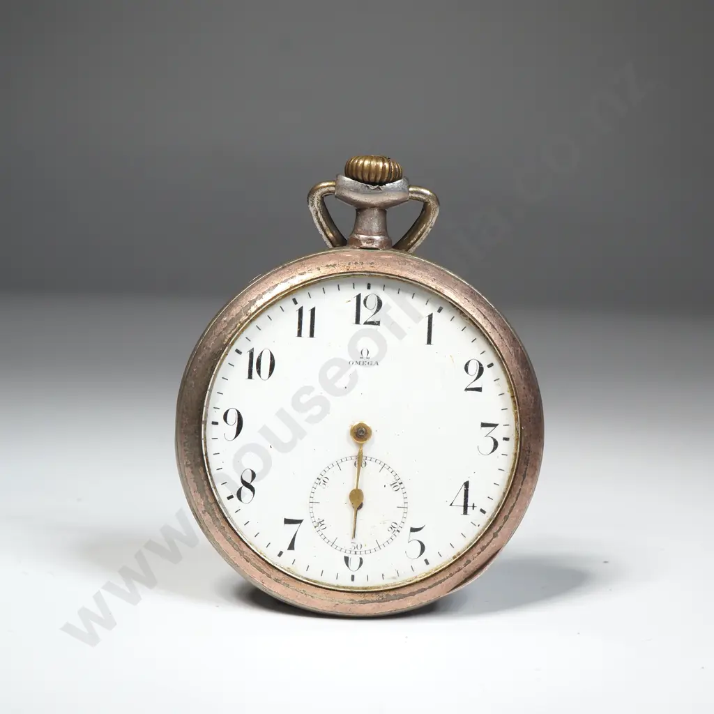 Antique Omega Pocket Watch - Grand Prix on Reverse A/F Image 1++
