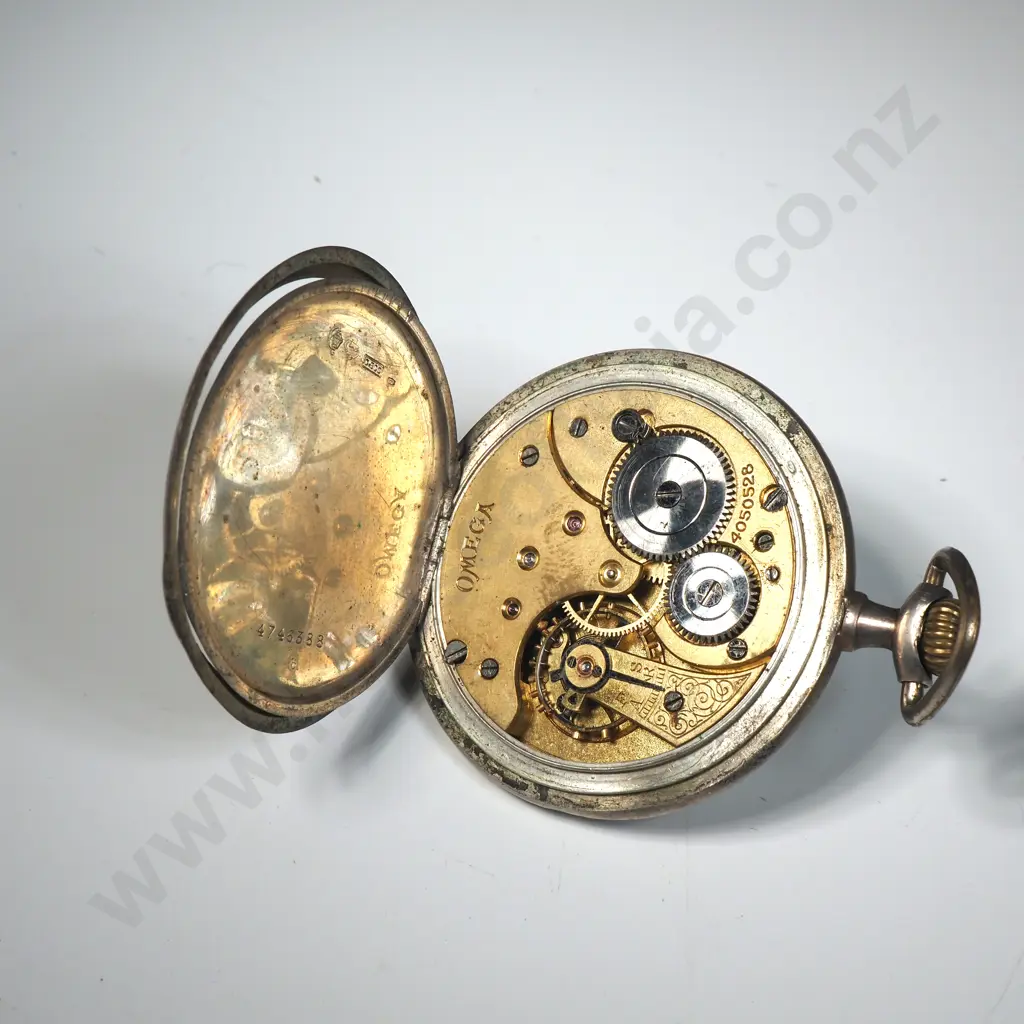 Antique Omega Pocket Watch - Grand Prix on Reverse A/F Image 1++