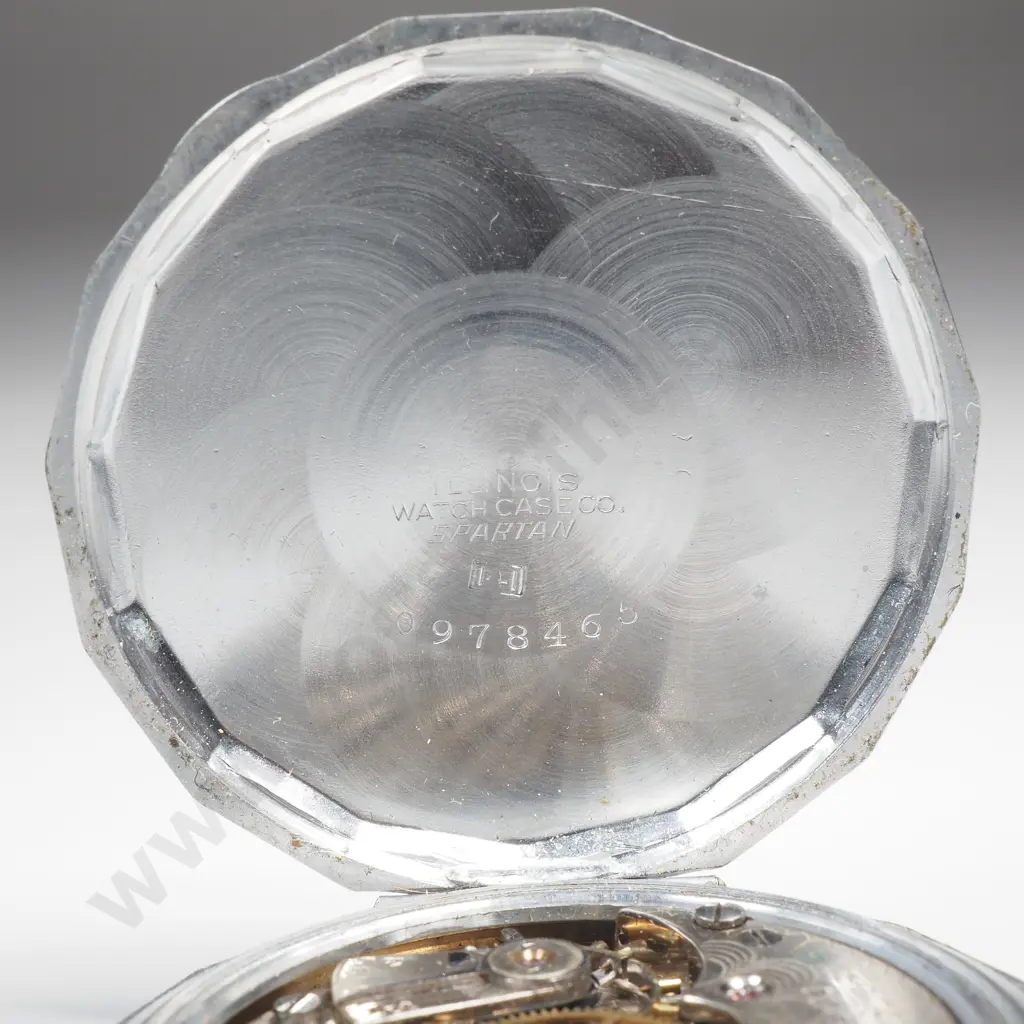 Antique Art Deco Elgin Pocket Watch Image 1++