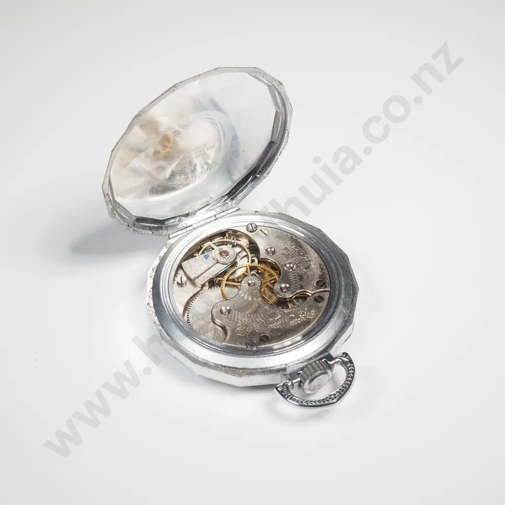 Antique Art Deco Elgin Pocket Watch Image 1++