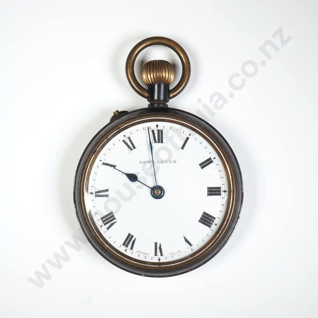 Gun Metal Best Lever Pocket Watch Image 1++