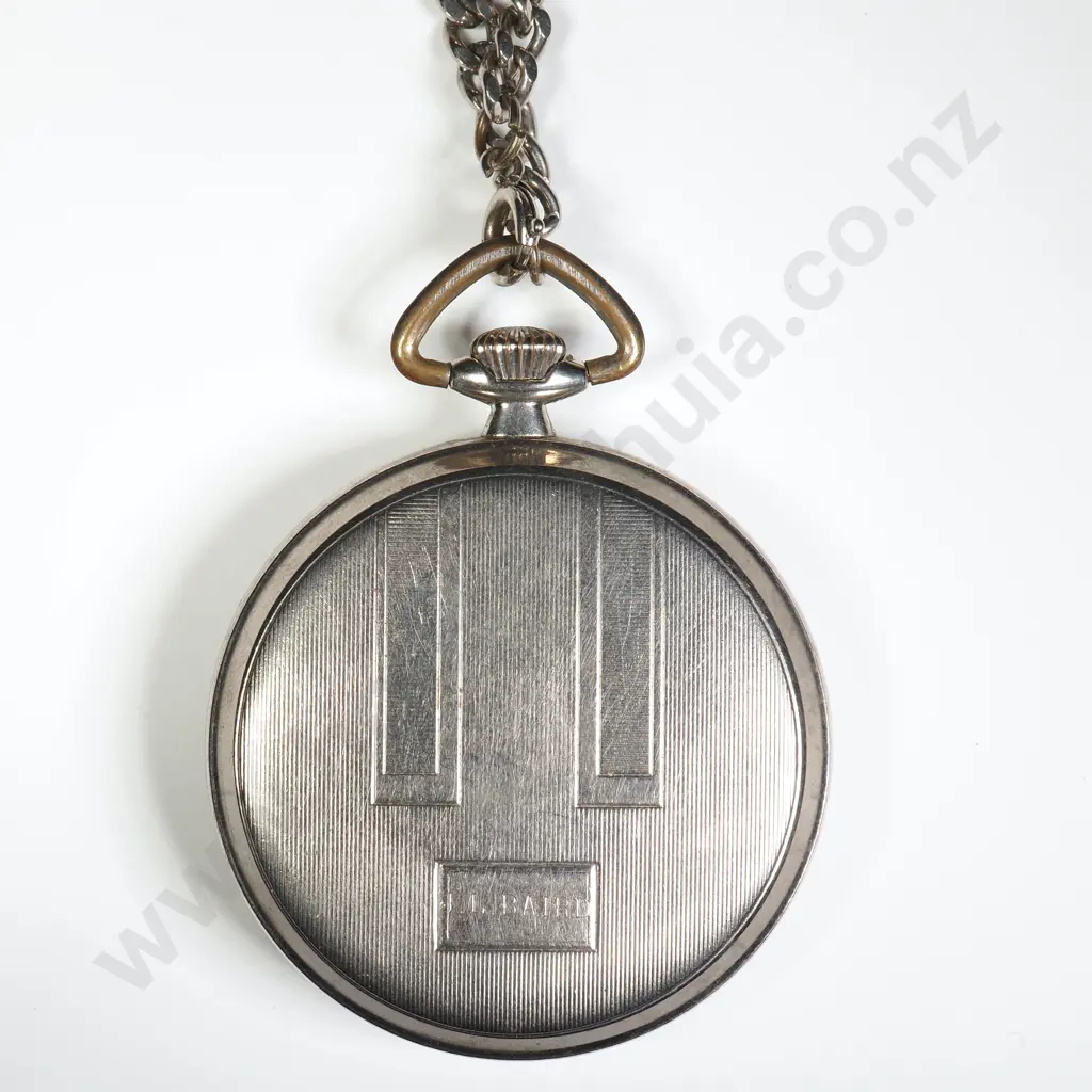 Antique Black Dial Pocket Watch Image 1++