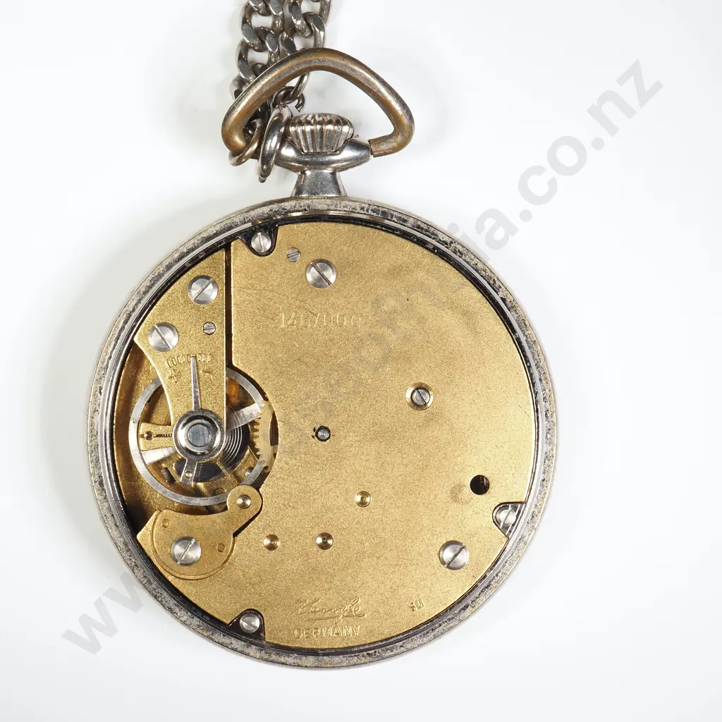 Antique Black Dial Pocket Watch Image 1++