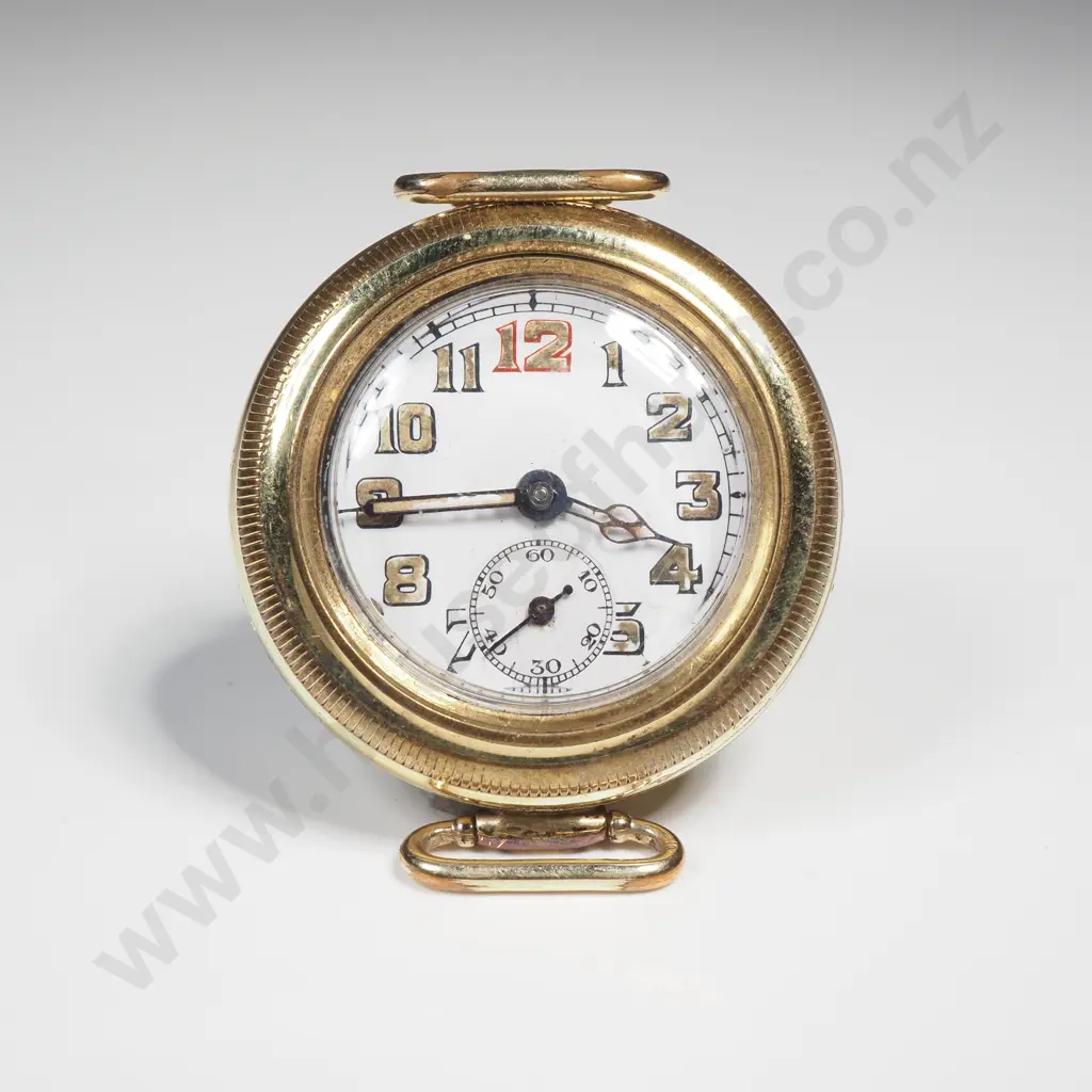 Vintage Rolled Gold Cased Trench Watch Image 1++