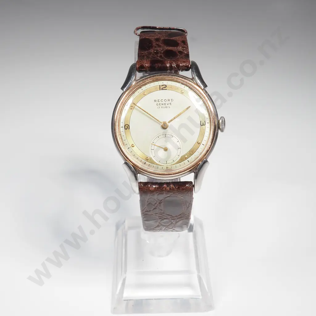 Exquisite Vintage Record Gents Wristwatch Image 1++