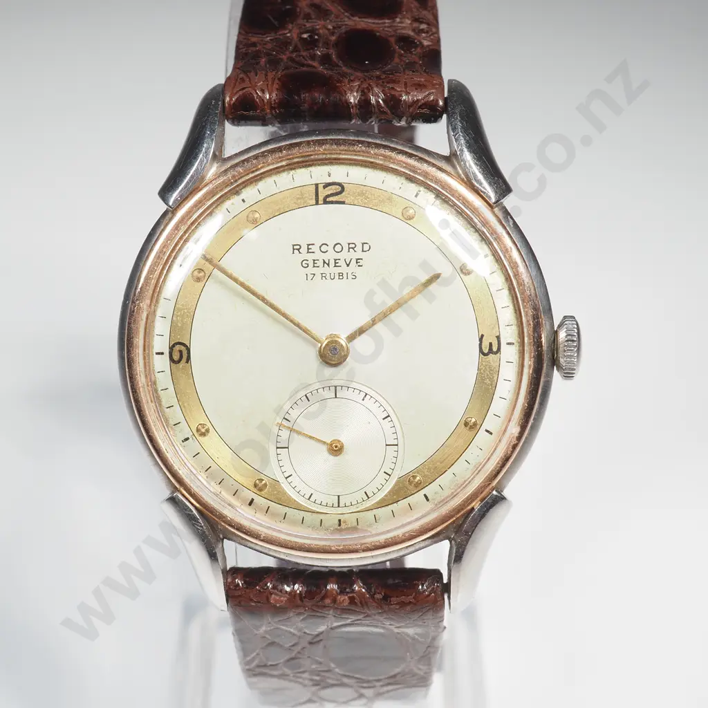 Exquisite Vintage Record Gents Wristwatch Image 1++