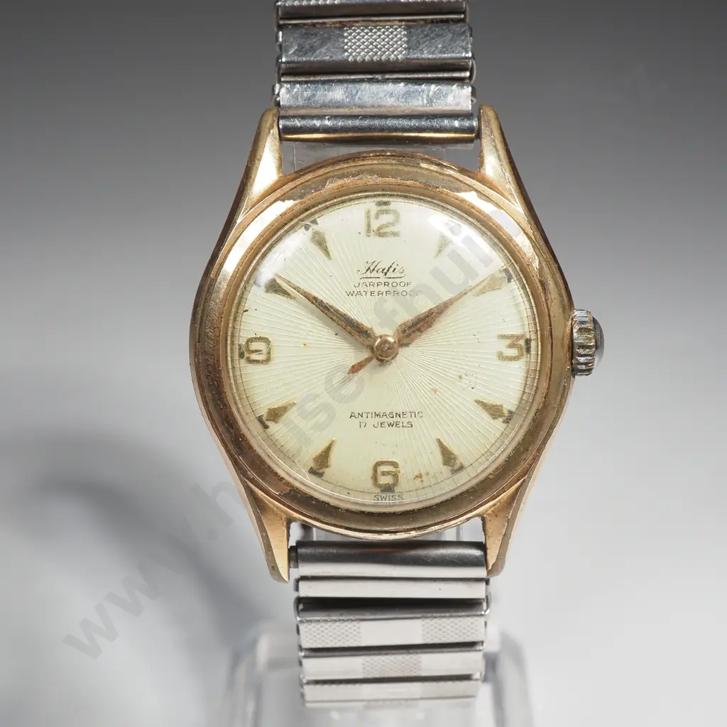Vintage Hafis Rolled Gold Gents Wristwatch Image 1++