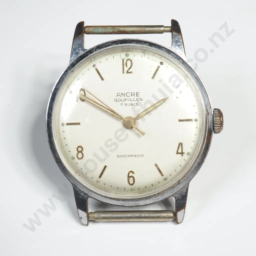 Vintage ANCRE GOUPILLES Wristwatch Head Image 1++