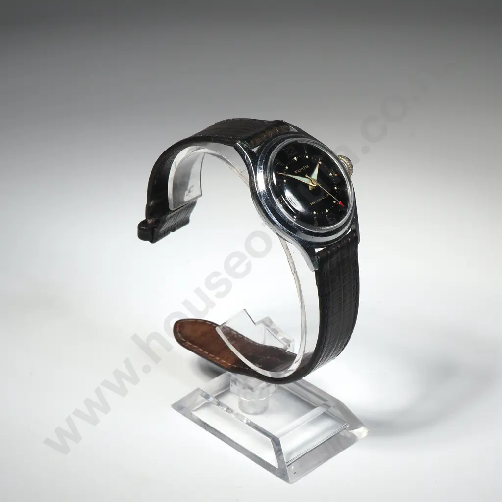 Westclox Men's Wrist Ben Mechanical Wristwatch w Leather Strap Image 1++
