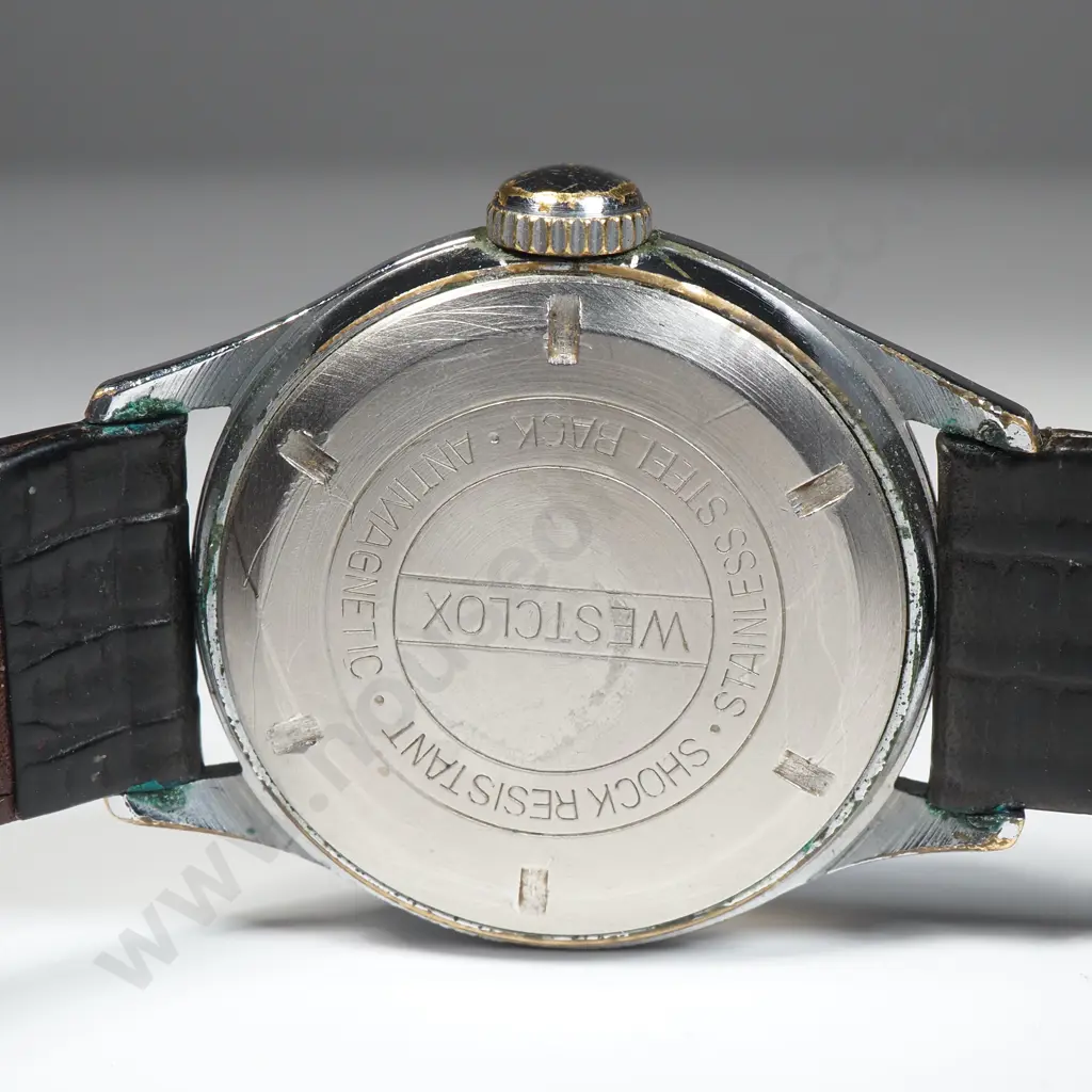 Westclox Men's Wrist Ben Mechanical Wristwatch w Leather Strap Image 1++
