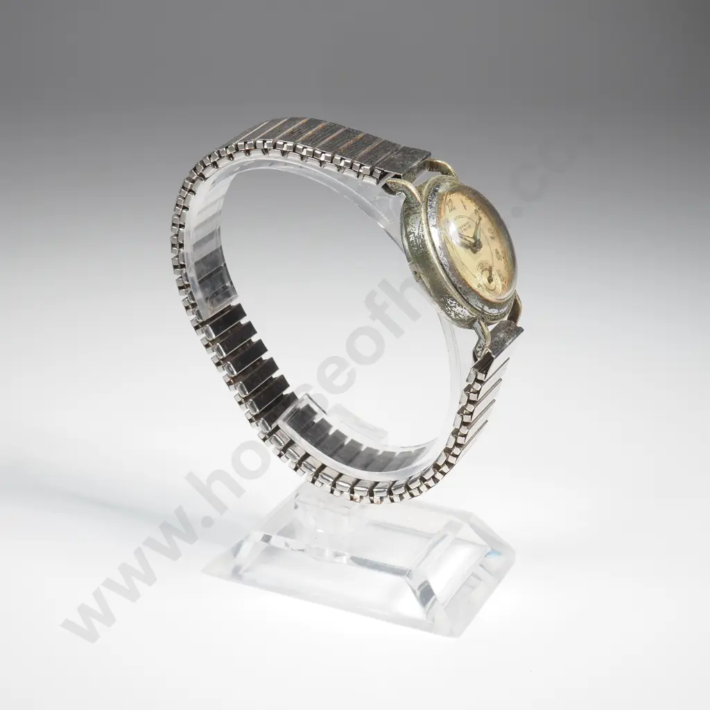Antique Wristwatch on Flex Strap Image 1++