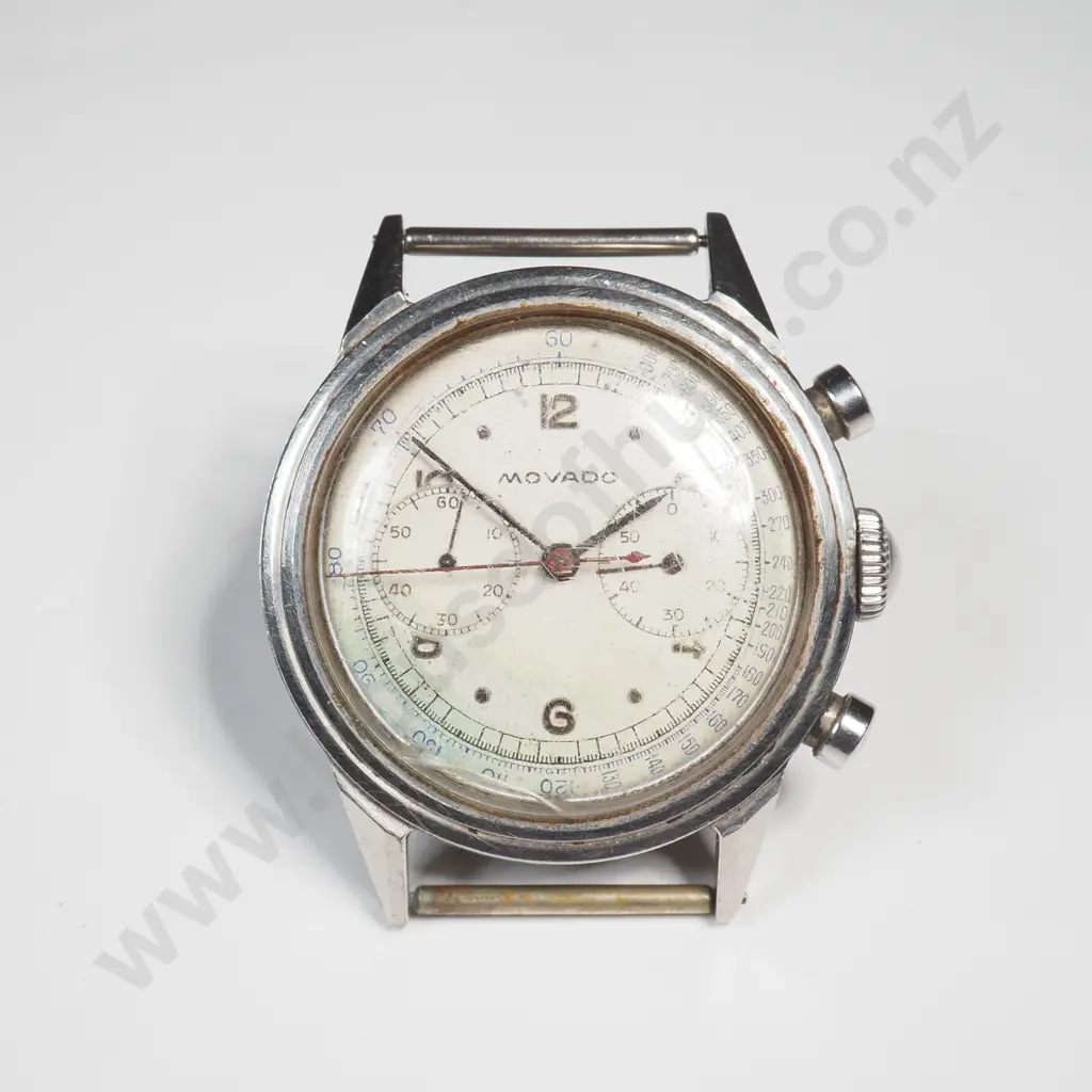 Vintage Movado Chronograph Wristwatch Head Image 1++