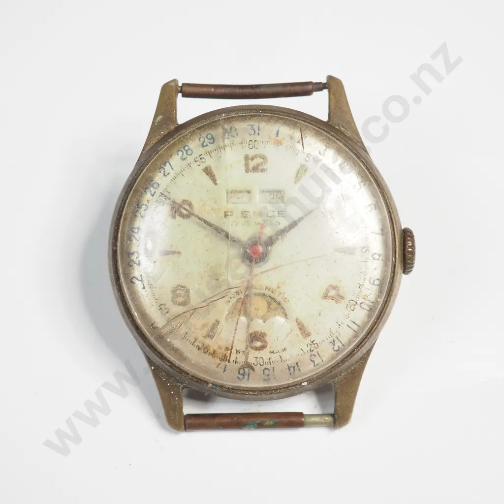 Vintage Pierce Gents Wrist Watch Head AF Image 1++
