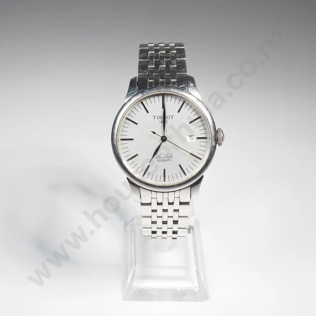 Tissot Le Locle Automatic Men's Wristwatch in Stainless Steel w a Silver Dial Image 1++