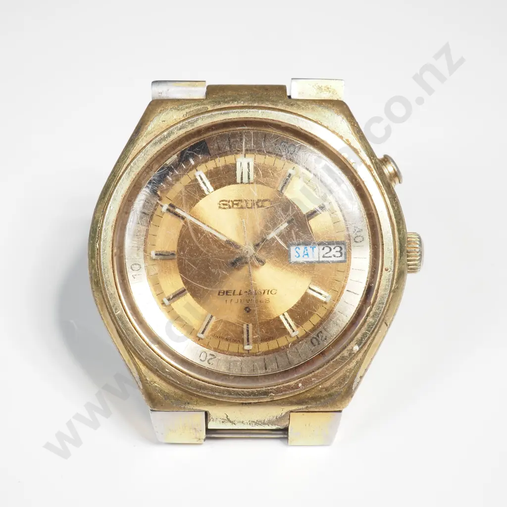 Vintage Seiko Bell Matic Gents Wrist Watch Head Image 1++