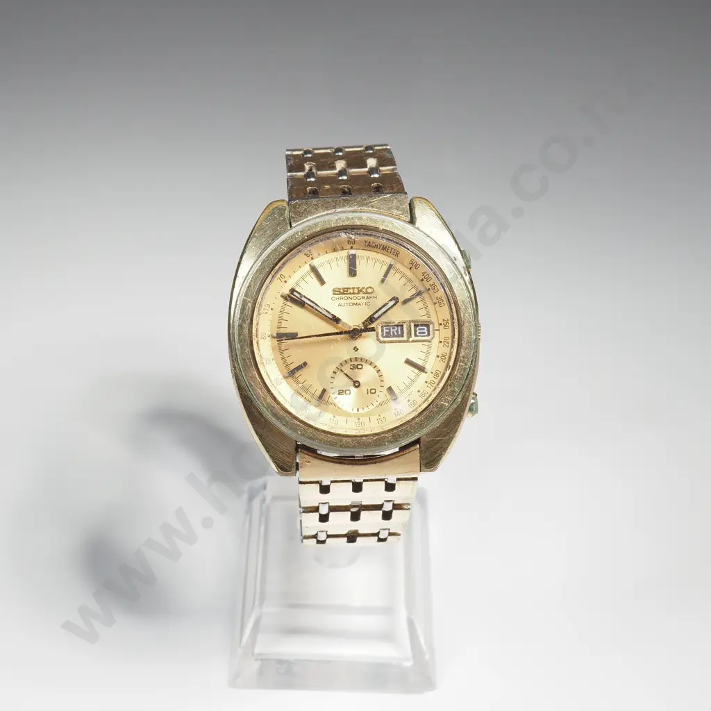 Vintage Seiko Cronograph Automatic Gents Wrist Watch Image 1++
