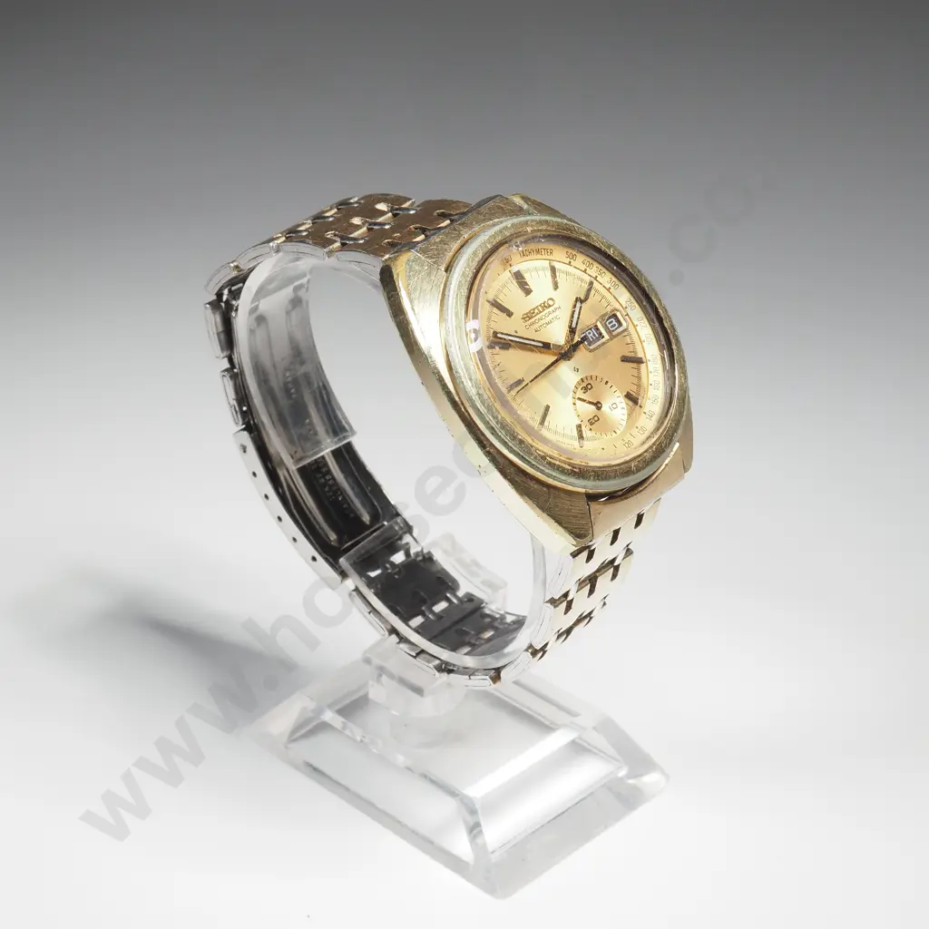 Vintage Seiko Cronograph Automatic Gents Wrist Watch Image 1++