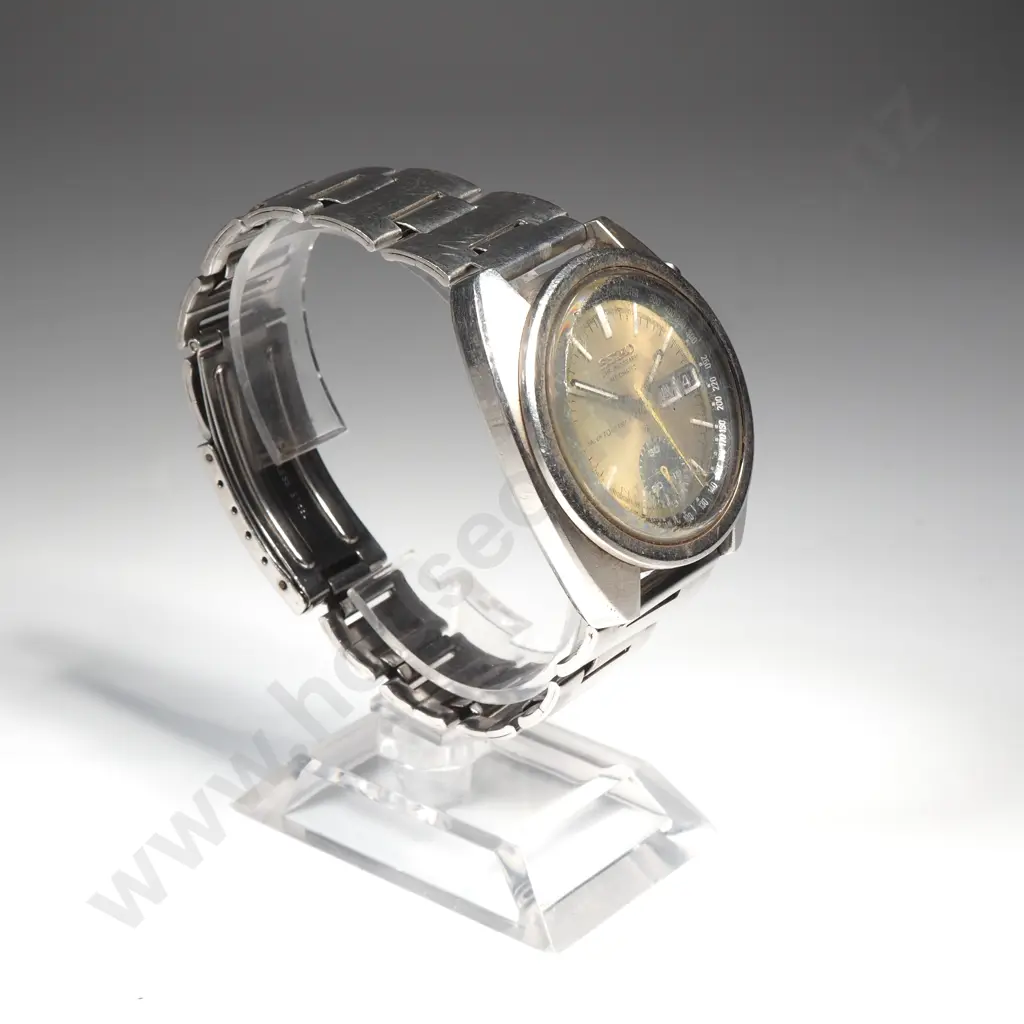 Vintage Seiko Chronograph Automatic Gents Wrist Watch Image 1++
