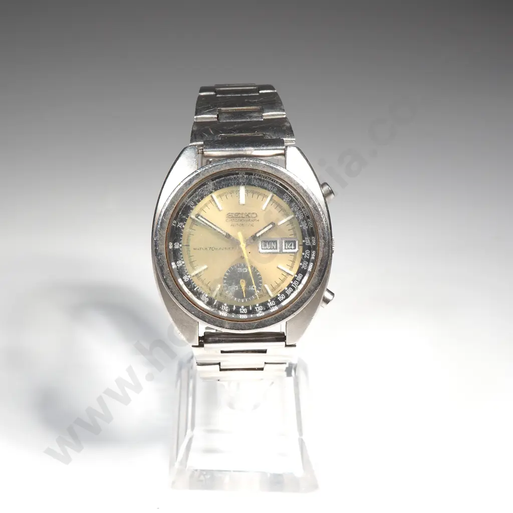 Vintage Seiko Chronograph Automatic Gents Wrist Watch Image 1++