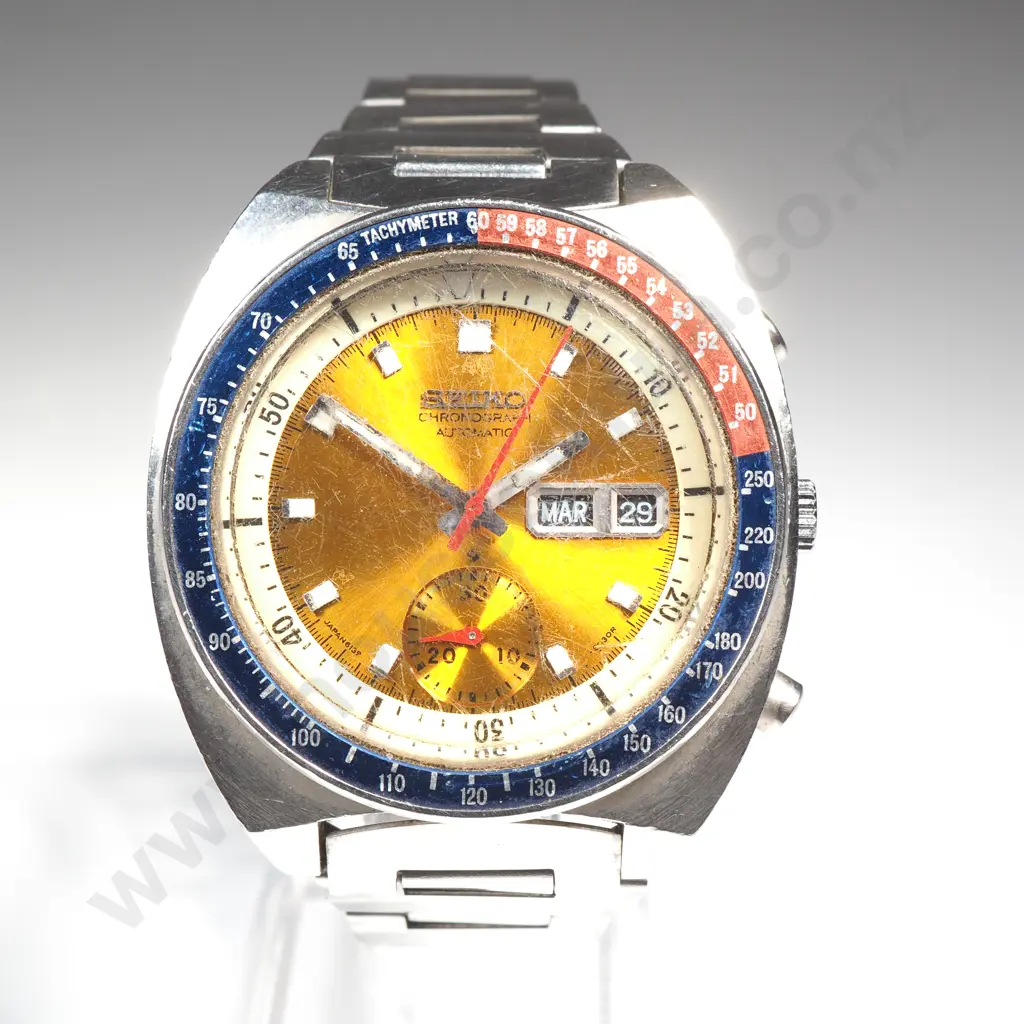 Vintage Seiko Chronograph Gents Wrist Watch Image 1++