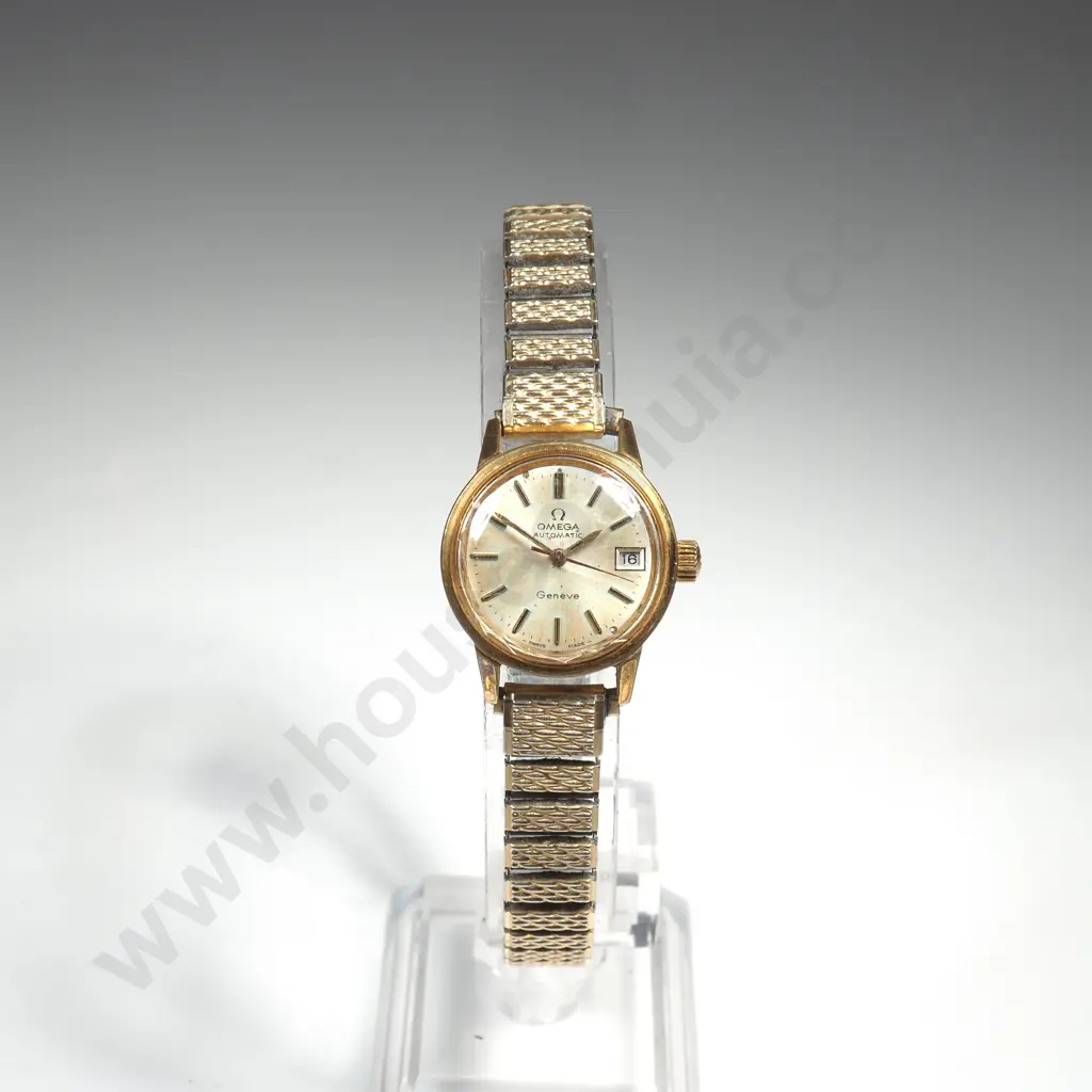 Vintage Ladies Omega Wristwatch on Flex Strap Image 1++