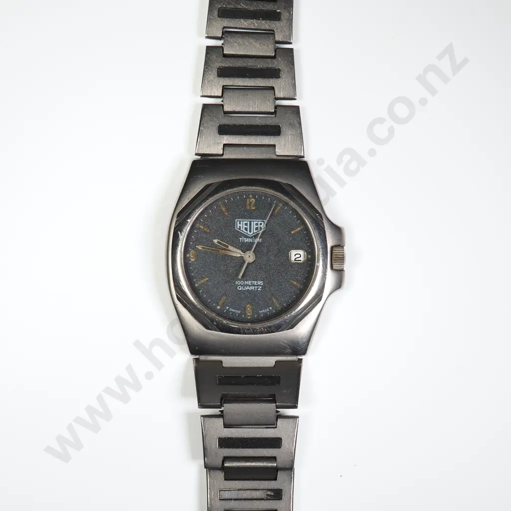 Heuer Titanium Quartz Wristwatch on Original Bracelet Image 1++