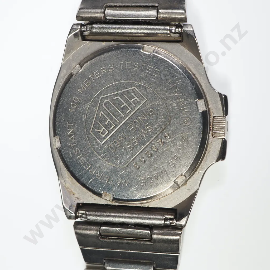 Heuer Titanium Quartz Wristwatch on Original Bracelet Image 1++