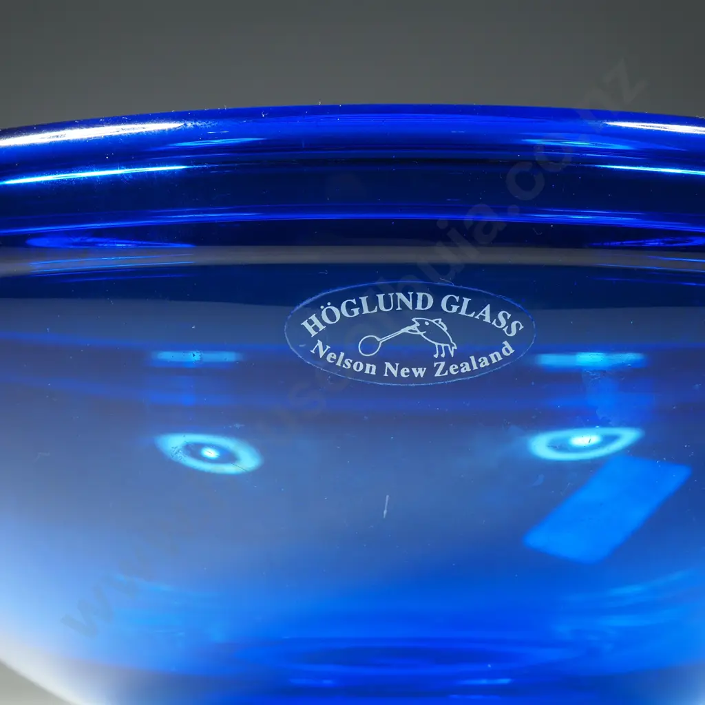 Hoglund Cobalt Blue Glass Bowl Image 1++
