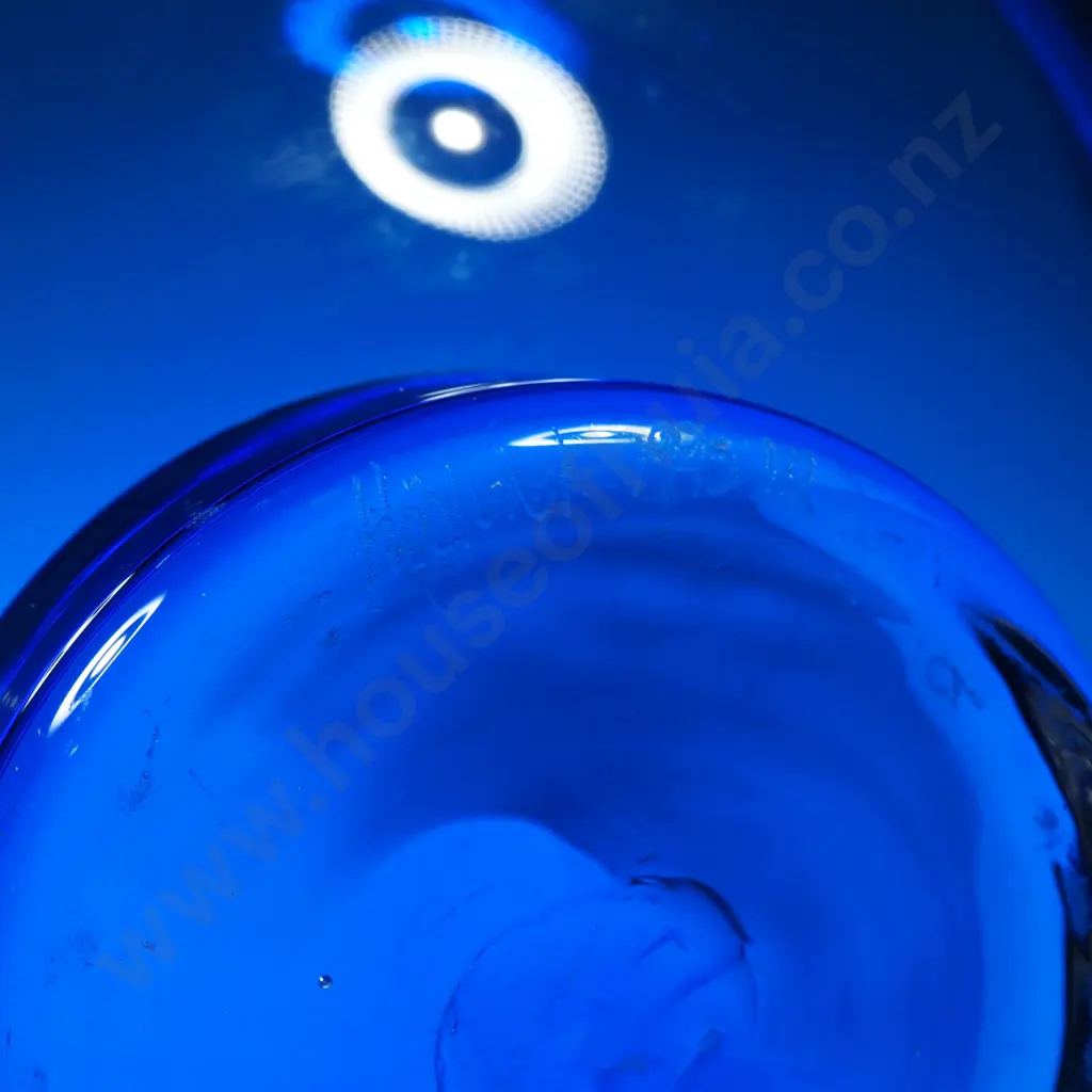 Hoglund Cobalt Blue Glass Bowl Image 1++