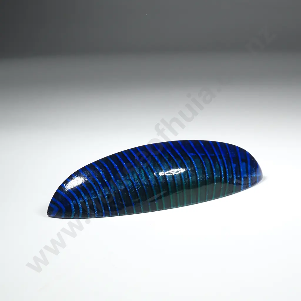 Kosta Boda Blue Art Glass Boat Sculpture Designed by Bertil Vallien, Possibly Part of his Miniature Boat Sculptures Image 1++
