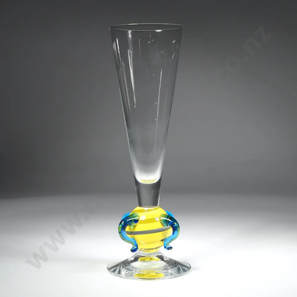 Orrefors 'Orlando' Champagne Glass Designed by Erika Lagerbielke Circa 1996 Image 1++