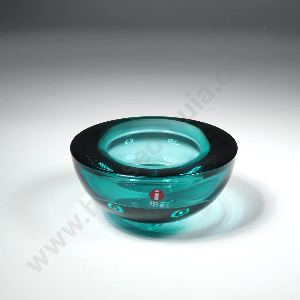 Sea Blue Turquoise Littala Ballo Tea Light Candle Holder Image 1++