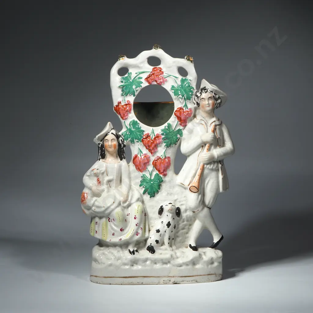 Early Victorian Ceramic Watch Stand - Staffordshire Image 1++