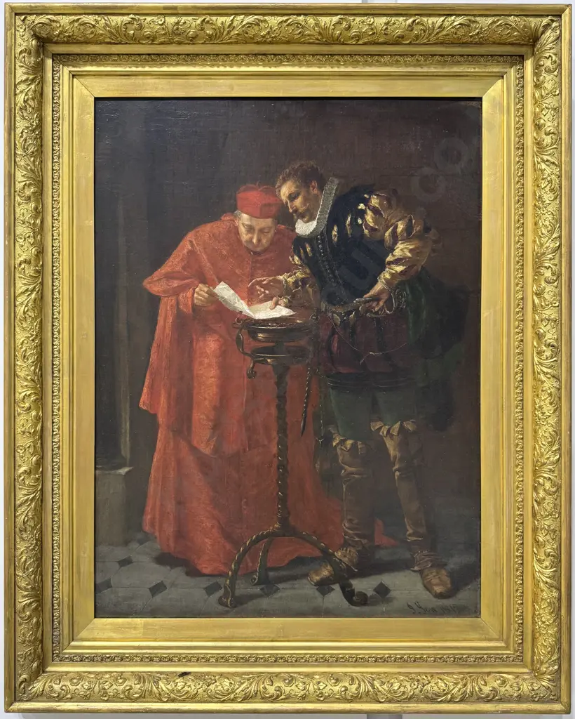 J Gow - Cardinal & Cavalier, Oil Image 1++