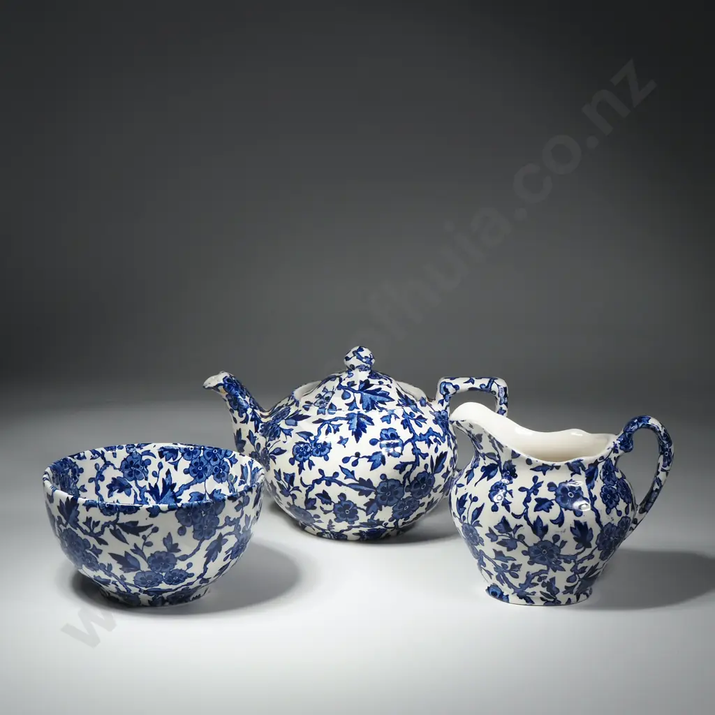 Burleigh Arden Ware Teapot, Sugar Bowl & Milk Jug Image 1++