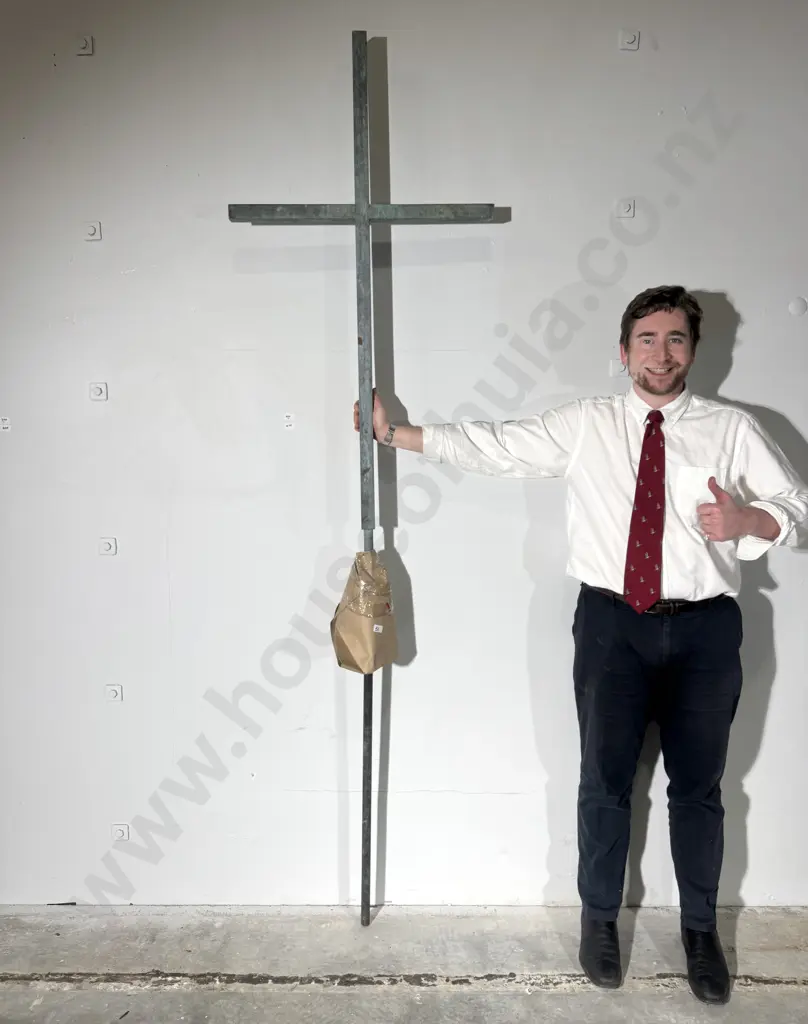 Large  Copper Cross  of Plain Design Image 1++